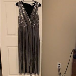 A silver jumpsuit